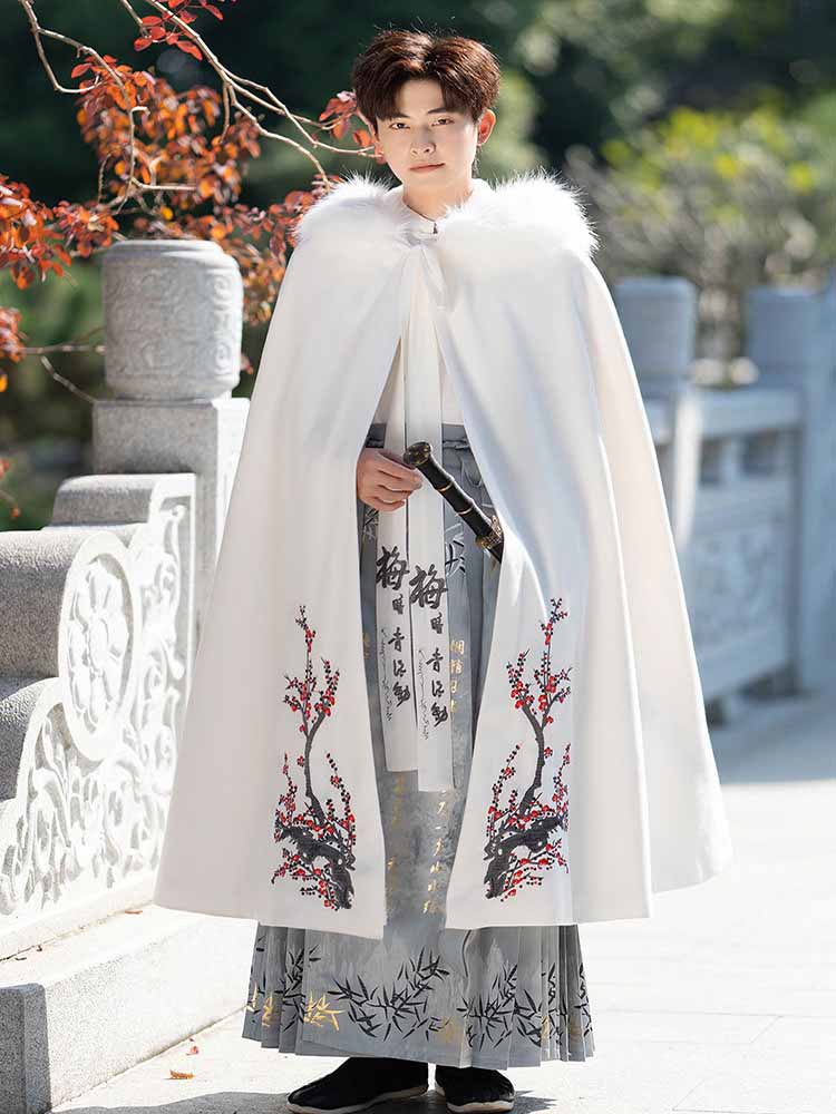 Embroidery Men Shirt - Disfraz Hanfu de talla grande 4XL