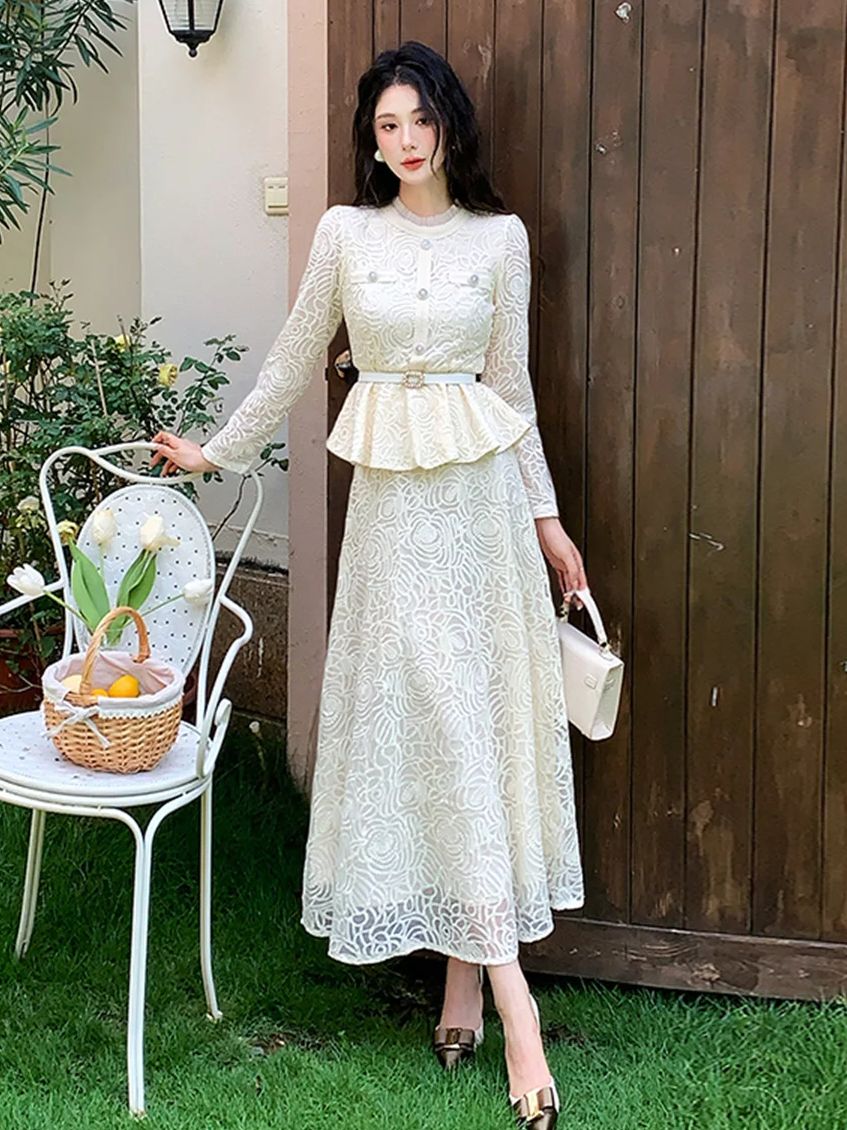 Embroidery Blouse - Conjunto de vestido Formal de dos