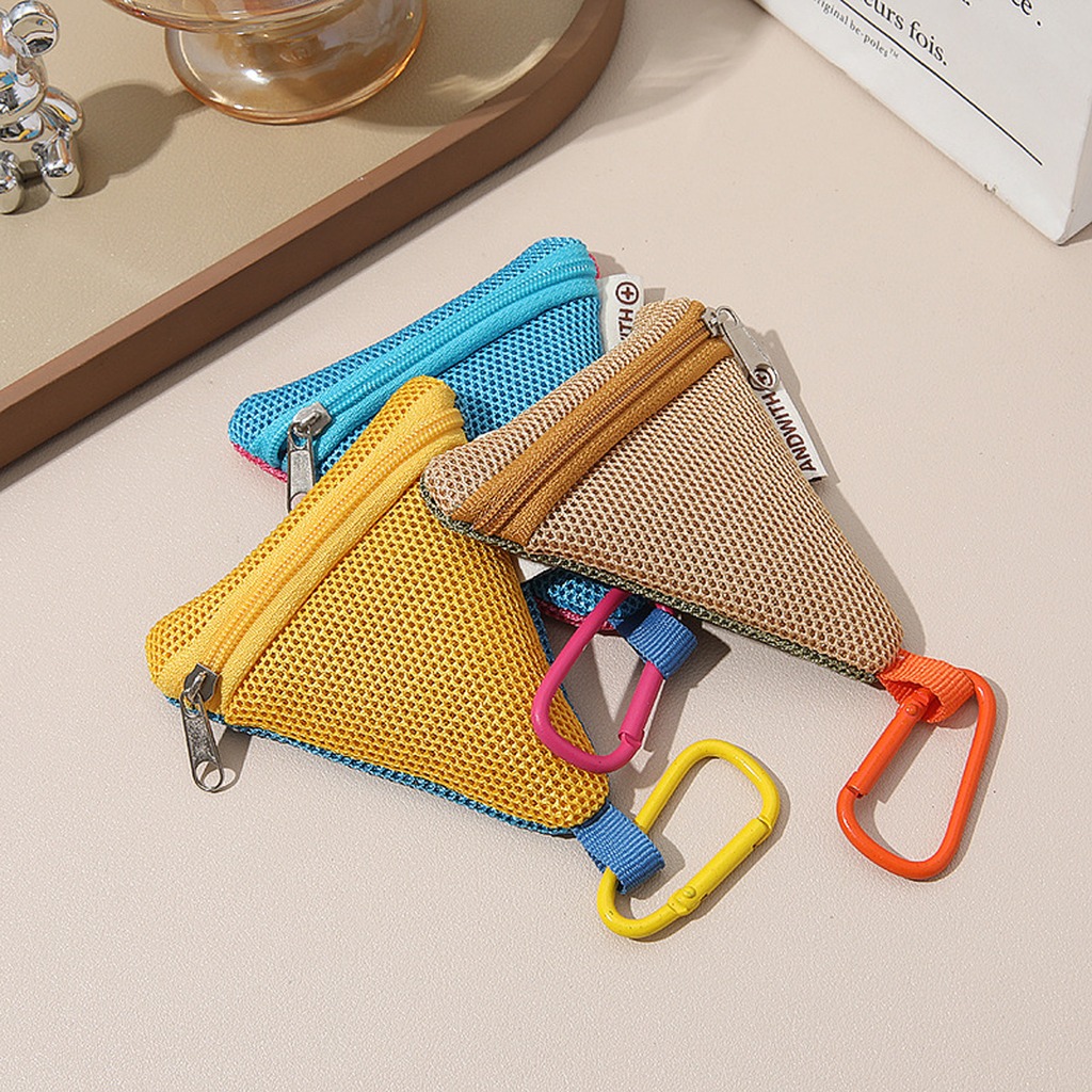 Embroidery Wallet - Monedero triangular transpirable y reutilizable, monedero