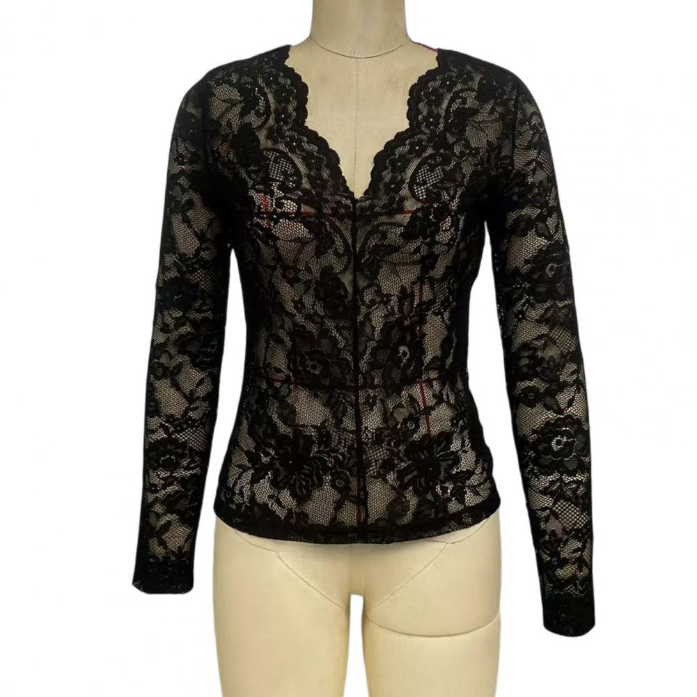 Embroidery Men Shirt - Blusa de manga larga con cuello