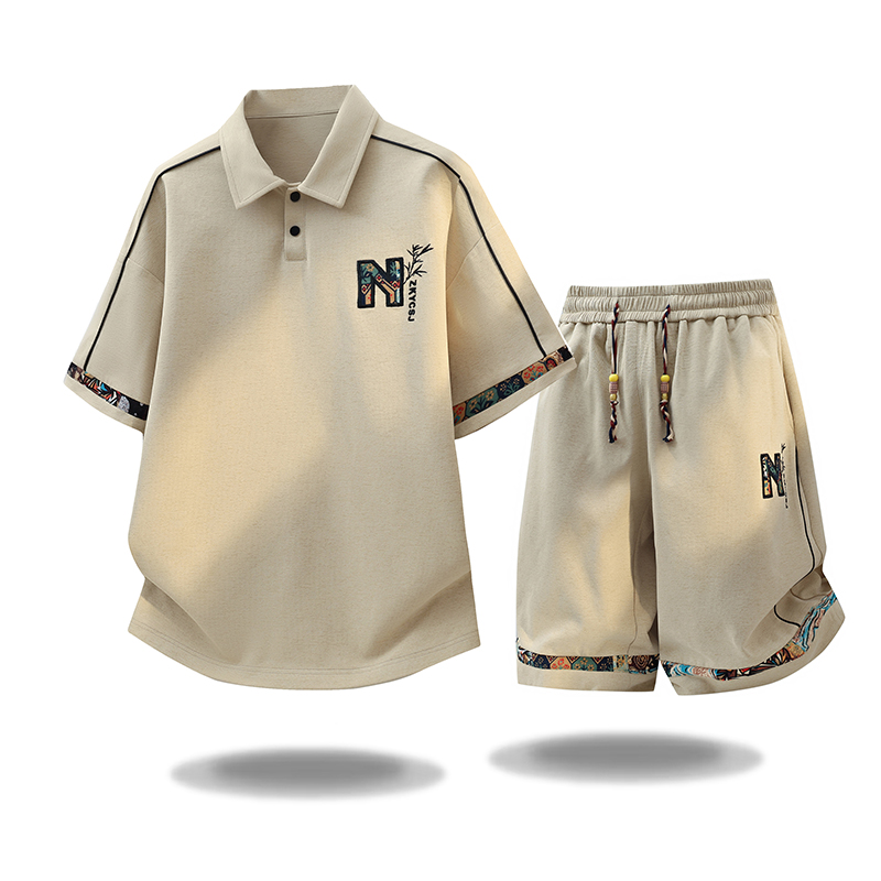 Conjunto de Camiseta de Manga  - Embroidery Men Shirt reseña y precio