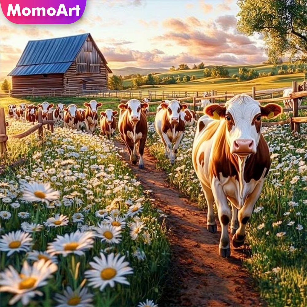 Momoart Kit de Pintura de Diam - Embroidery Daisy Flower reseña y precio