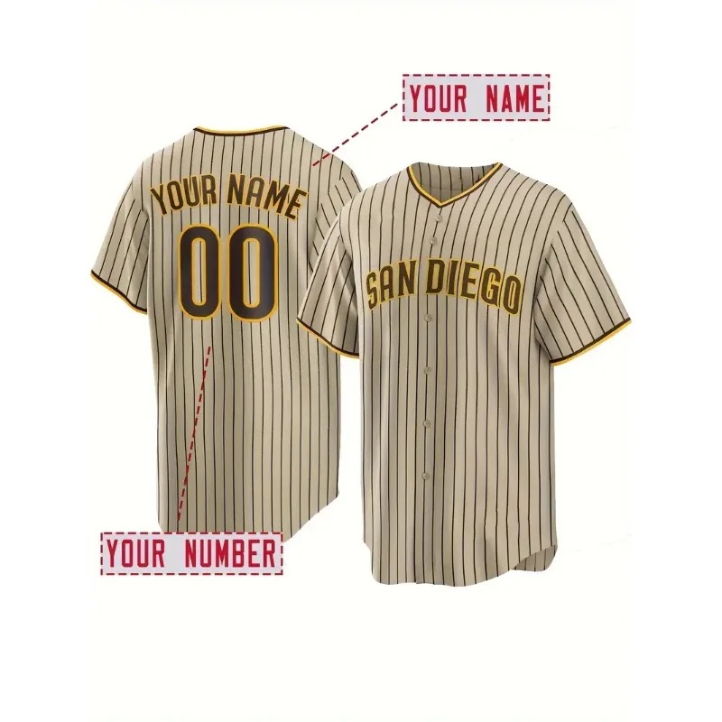 Camiseta de béisbol bordada co - Embroidery Men Shirt reseña y precio