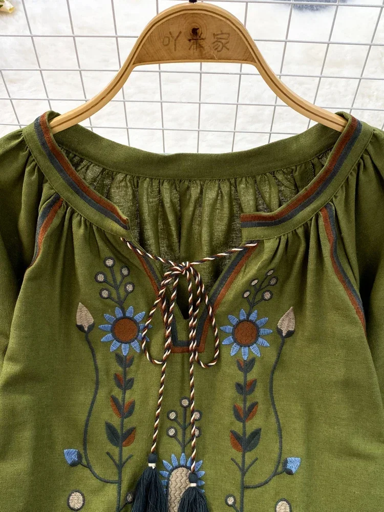 Blusa de primavera para mujer  - Embroidery Blouse reseña y precio