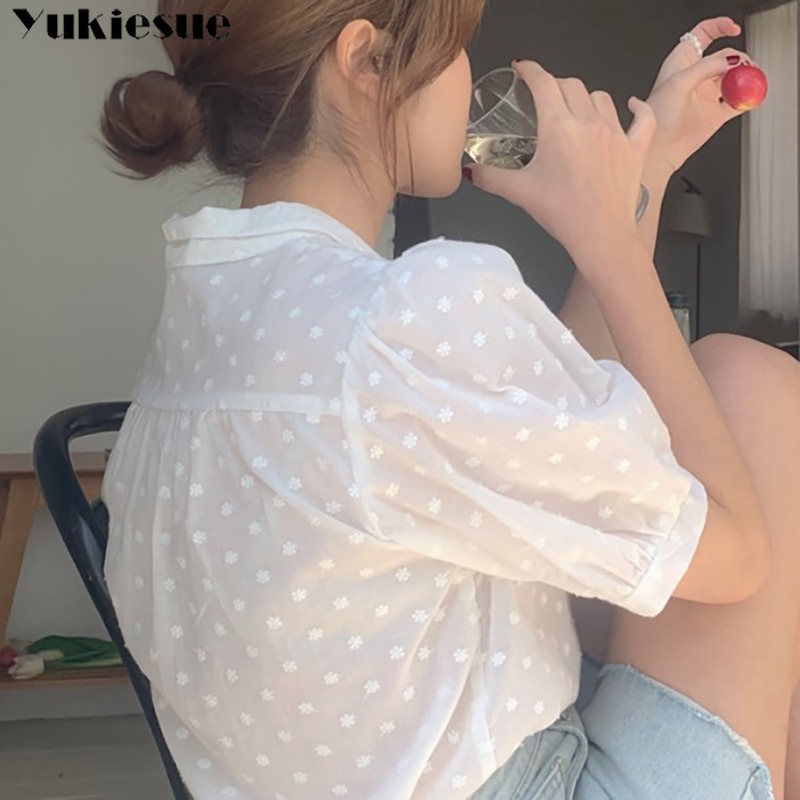 Blusa de Chifón con cuello en  - Embroidery Blouse reseña y precio