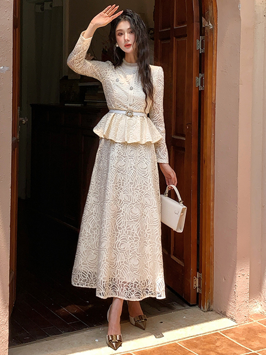 Conjunto de vestido Formal de  - Embroidery Blouse reseña y precio