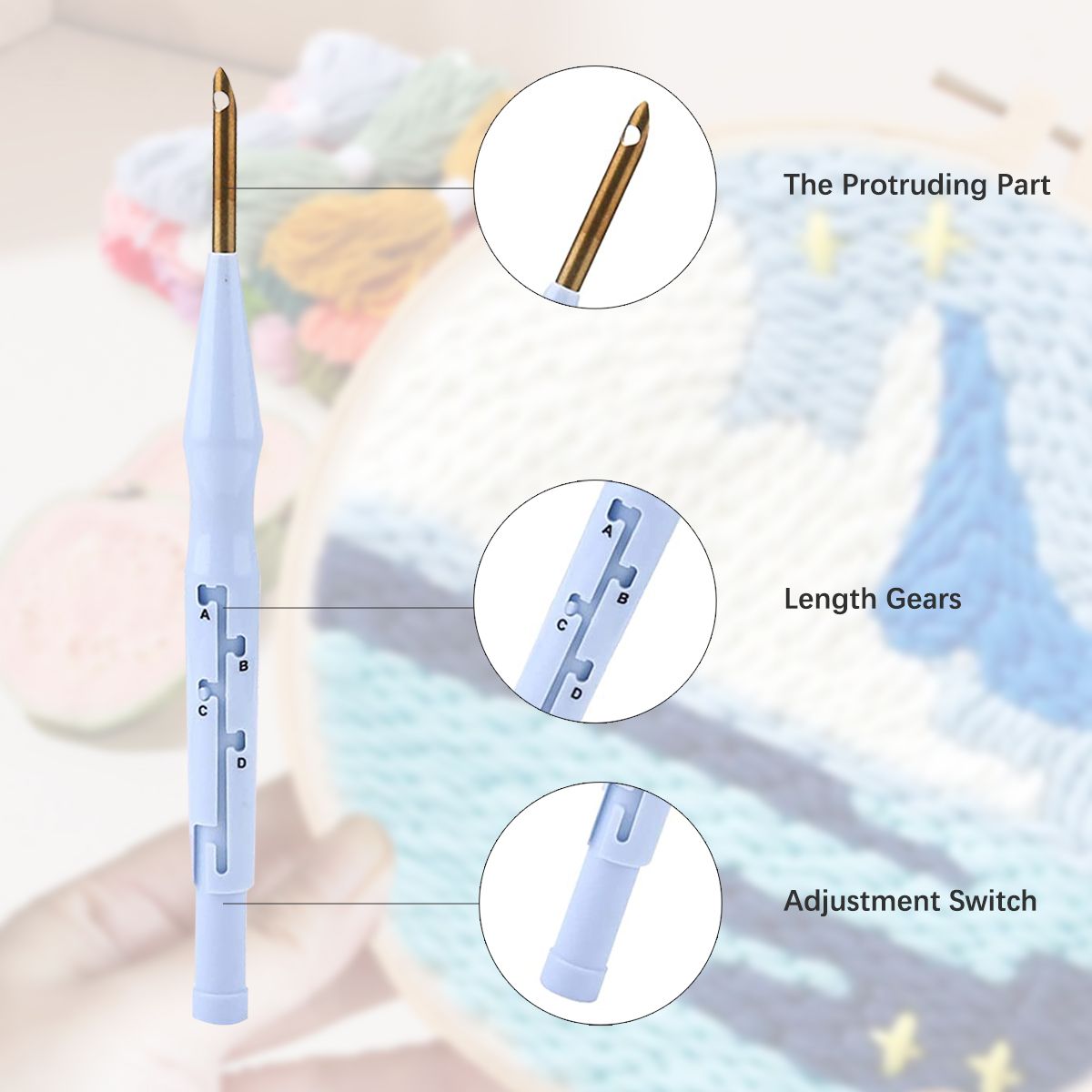 Kits de bordado Punch Needle D - Embroidery Converter reseña y precio