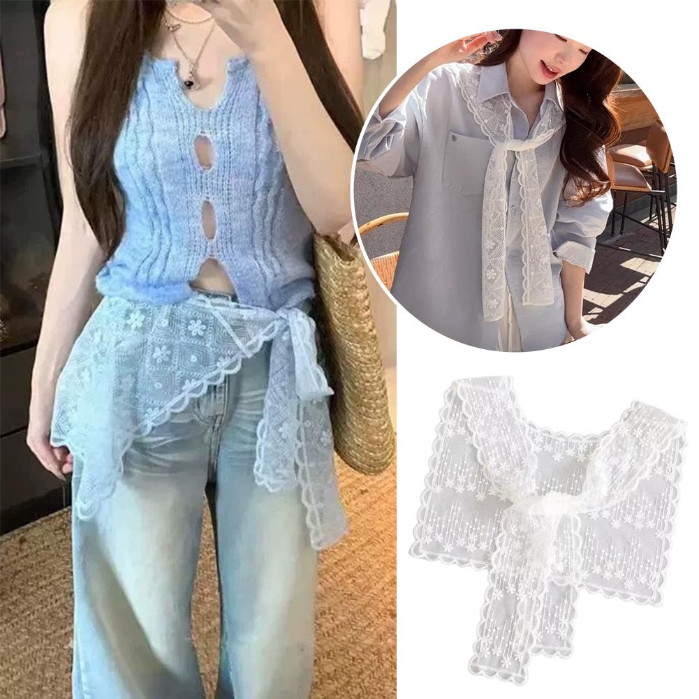 Chal de encaje francés para mu - Embroidery Blouse reseña y precio