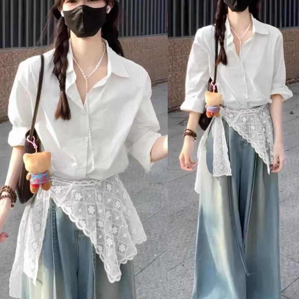 Chal de encaje francés para mu - Embroidery Blouse reseña y precio