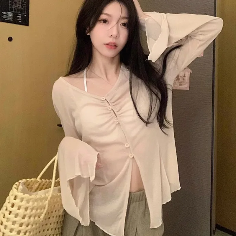 Blusa con mangas acampanadas t - Embroidery Blouse reseña y precio