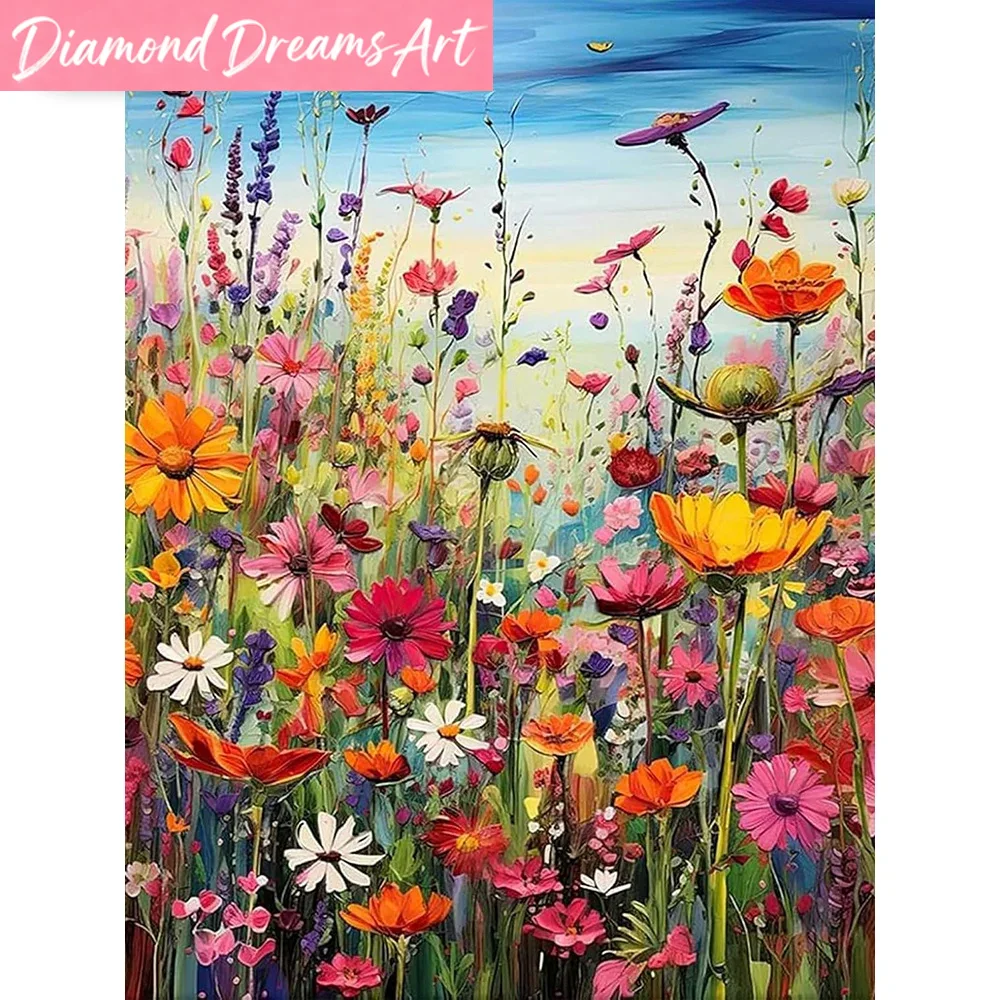 Mosaico de diamantes DIY sin m - Embroidery Daisy Flower reseña y precio