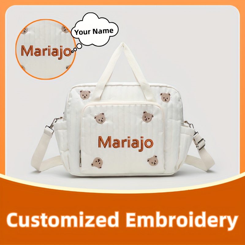 1 bolsa de viaje con diseño de - Embroidery Font Free reseña y precio