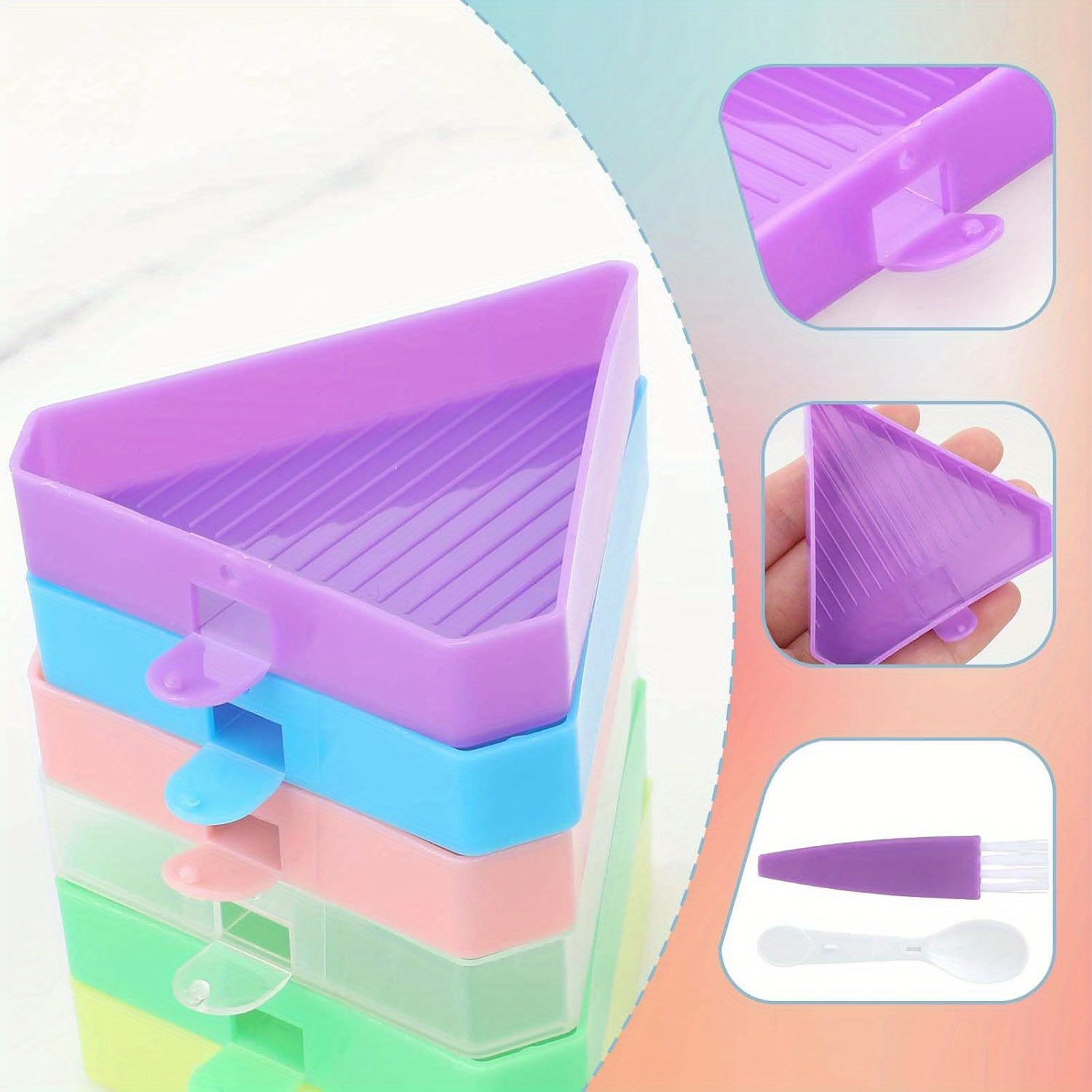 Juego de 9 Bandejas Nuevas par - Embroidery Details reseña y precio