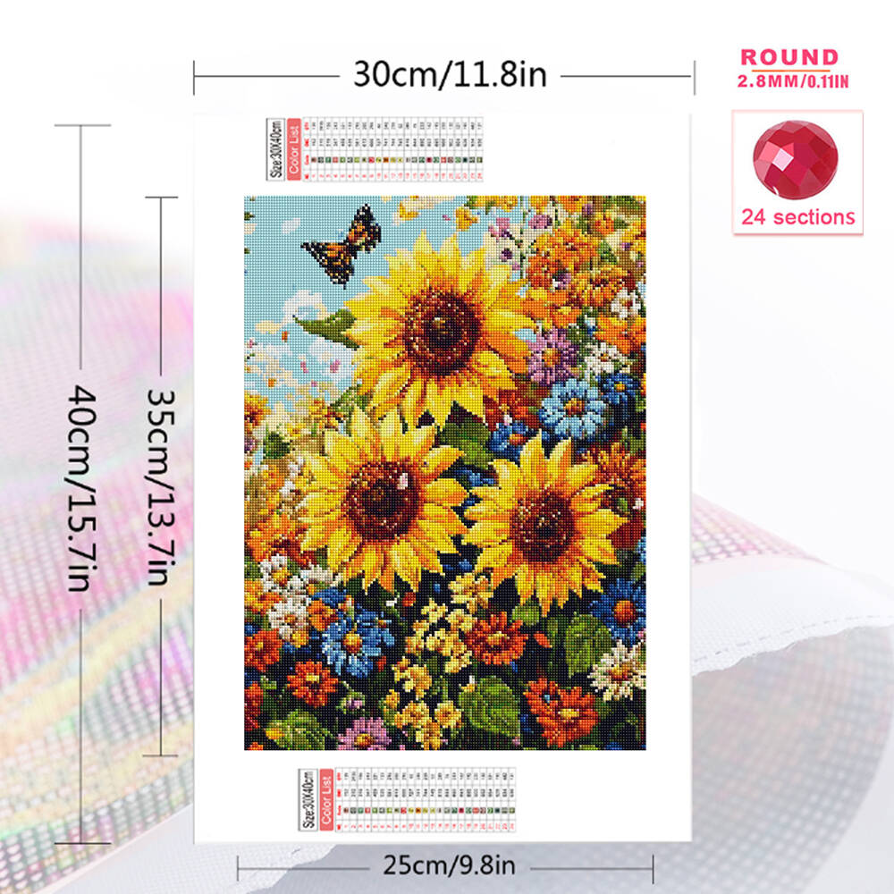 Pinturas de diamantes de Disne - Embroidery Daisy Flower reseña y precio