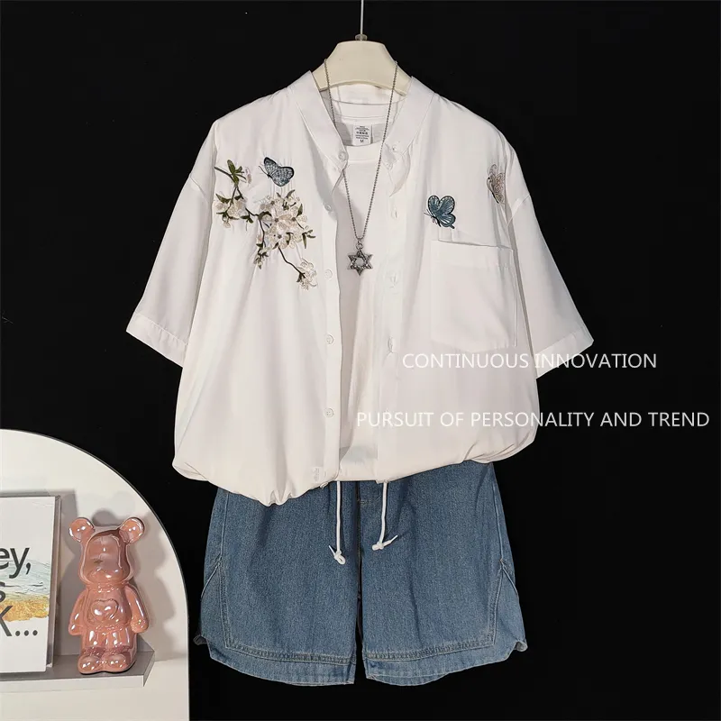 Conjunto de 3 Piezas para Homb - Embroidery Men Shirt reseña y precio