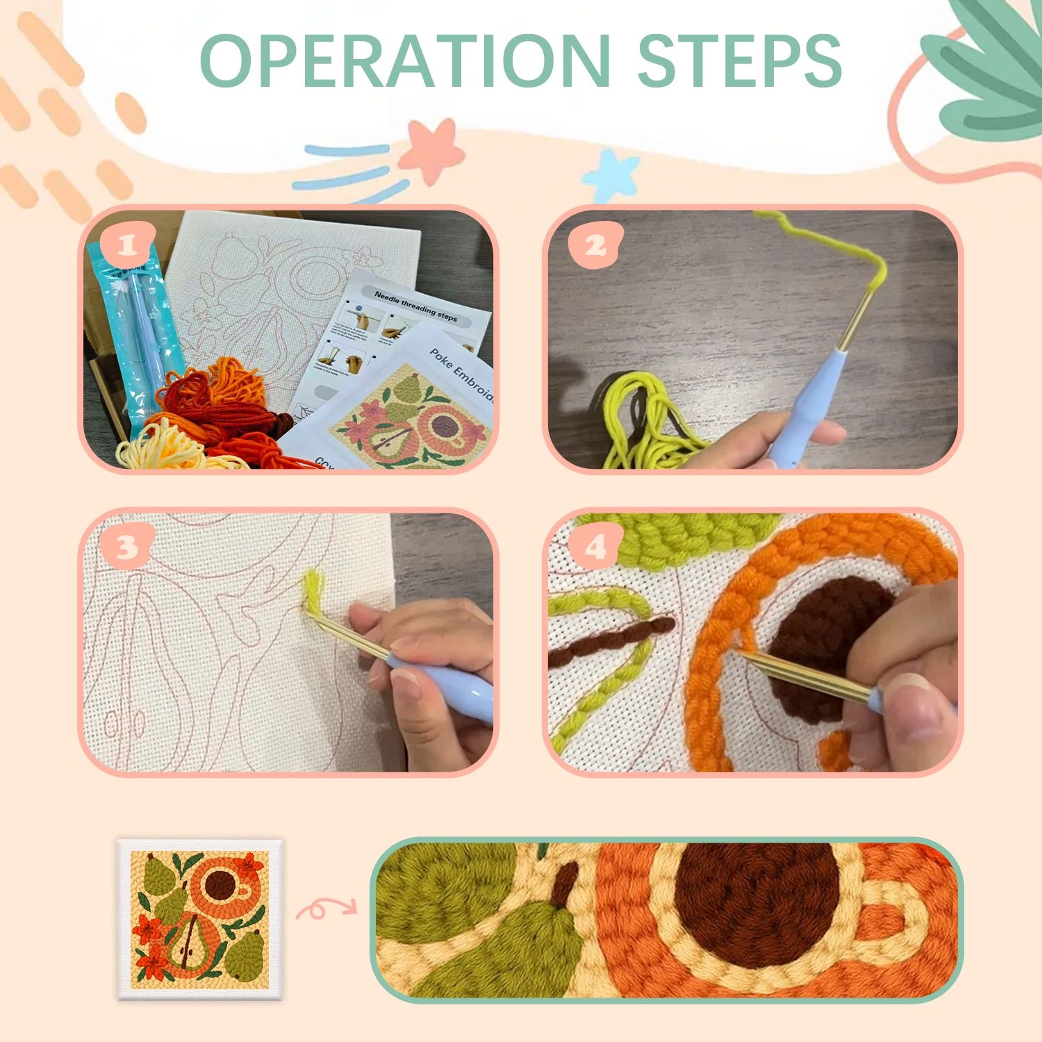 Kits de Bordado con Aguja Mági - Embroidery Kit Starter reseña y precio