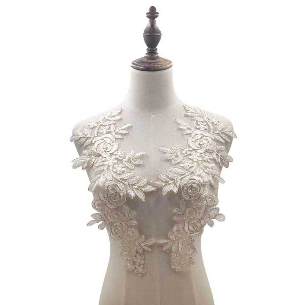 1 Par de Parches de Flores Bor - Embroidery Patch reseña y precio