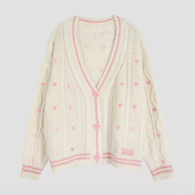Cárdigan Lover con Bordado de  - Embroidery Patch reseña y precio