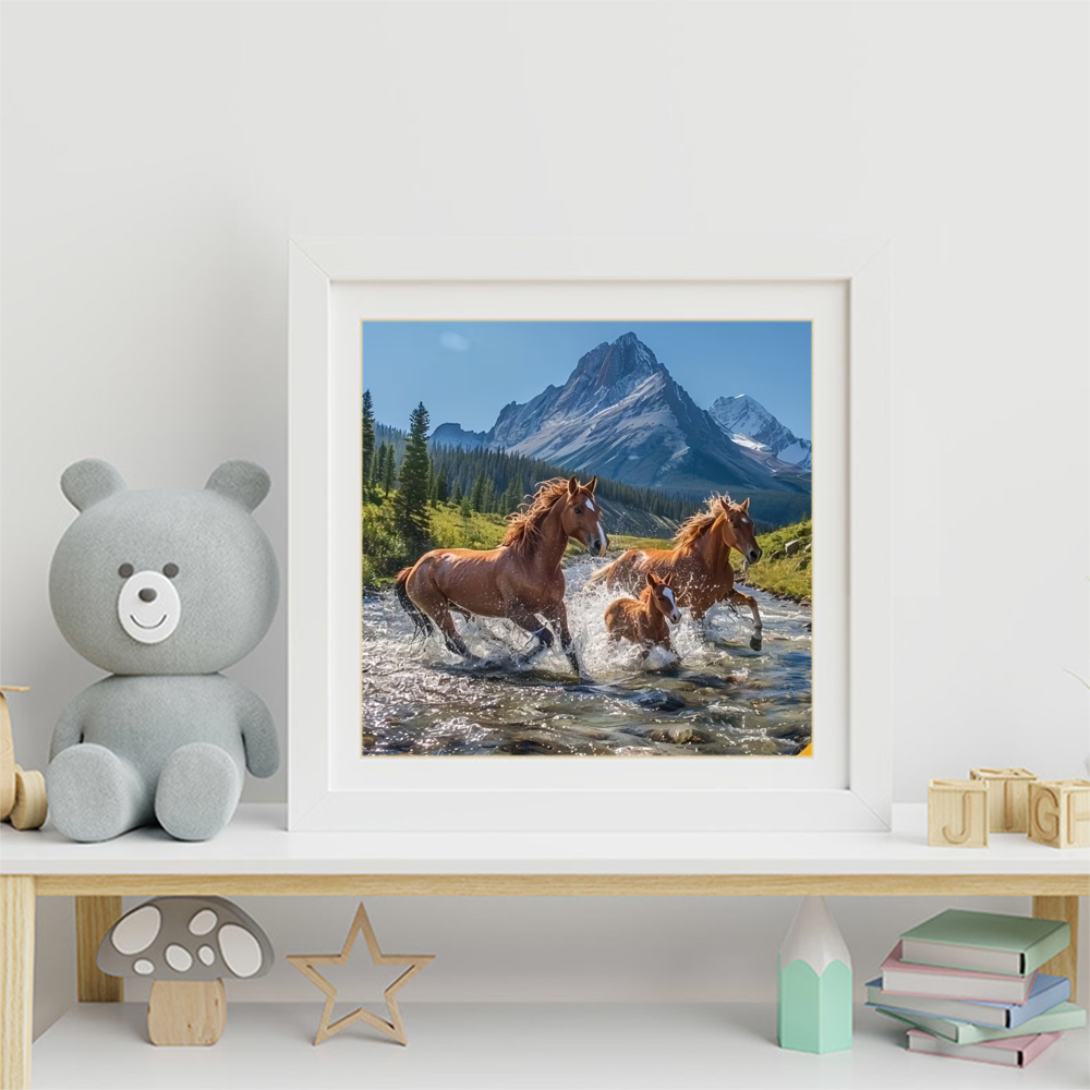 Momoart Pintura de Diamantes 5 - Embroidery Horse reseña y precio