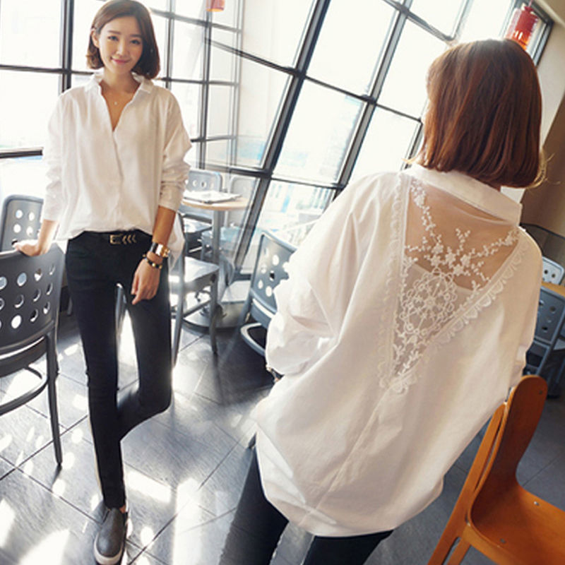 Blusa holgada de gasa bordada  - Embroidery Blouse reseña y precio