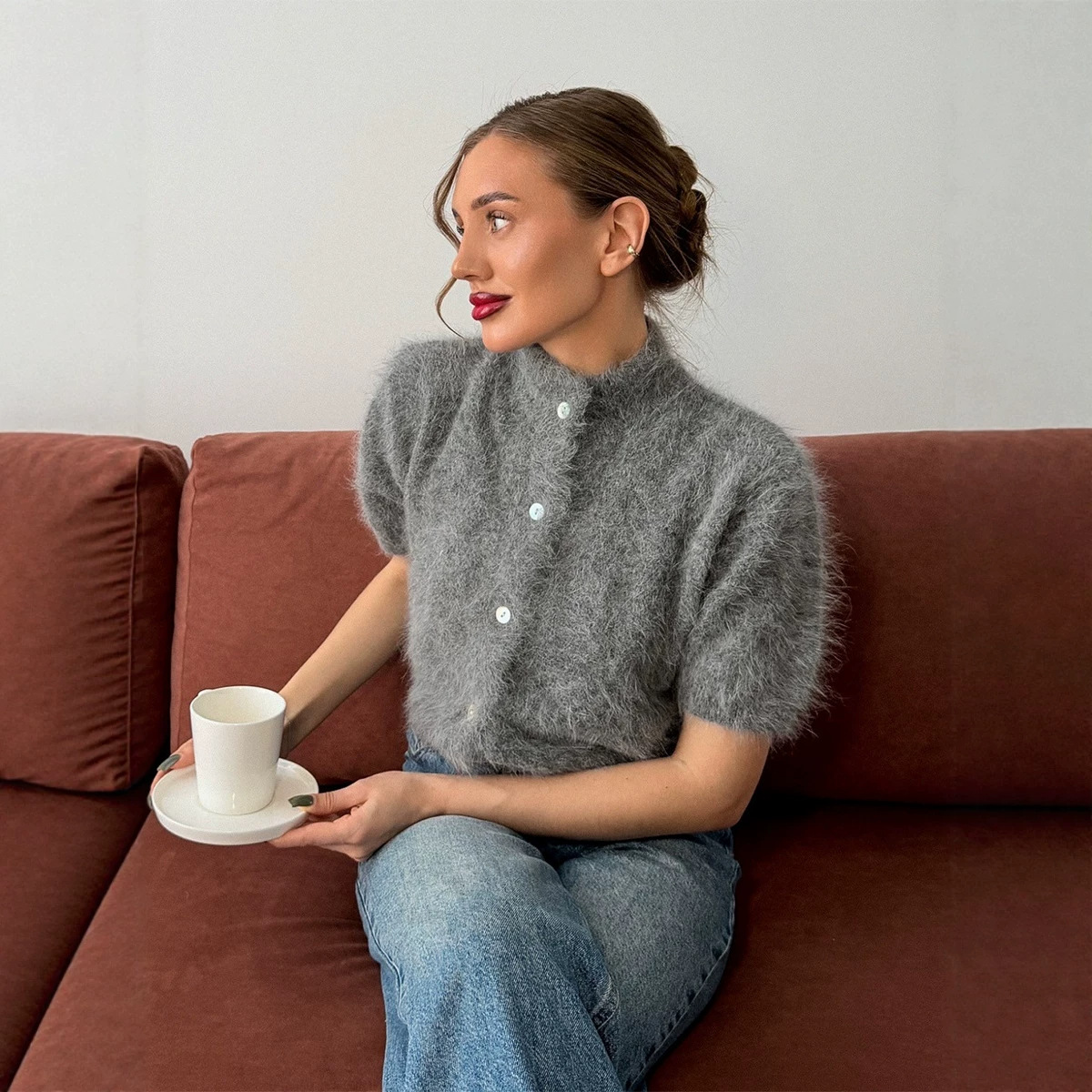 Cárdigan Elegante para Mujer,  - Embroidery Cardigan reseña y precio