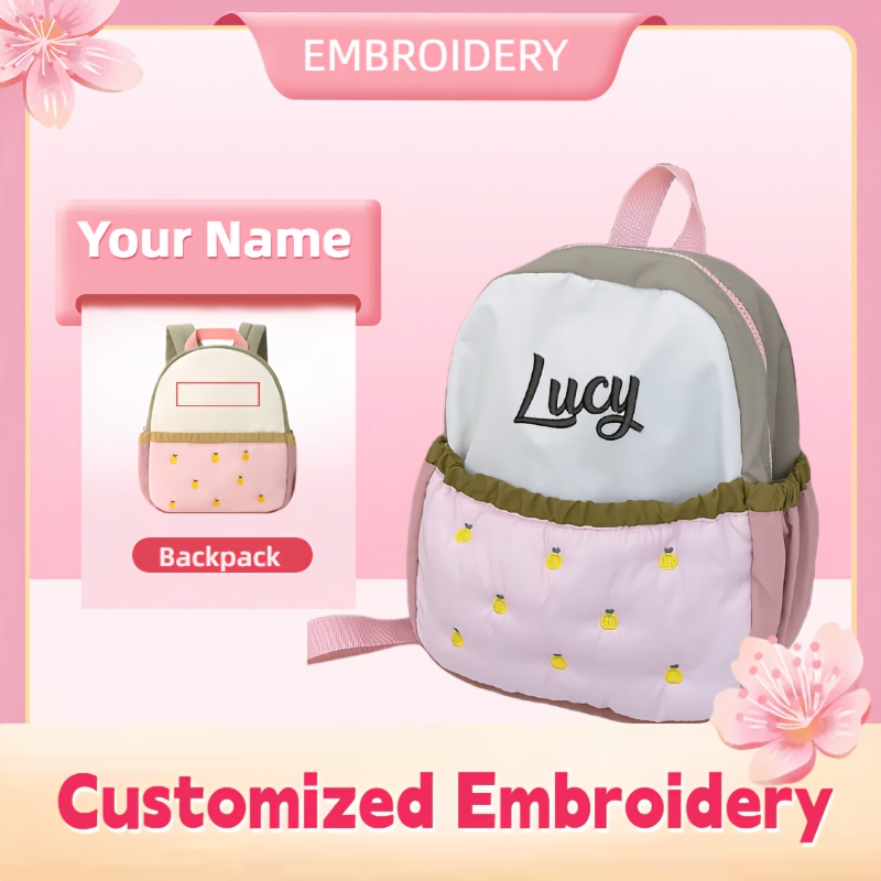 Mochila pequeña bordada con no - Embroidery Font Free reseña y precio